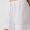 Pantaloncini comodi in misto lino da 6"