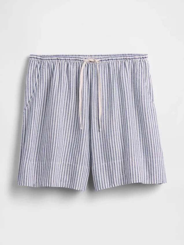 Pantaloncini comodi in misto lino da 6"
