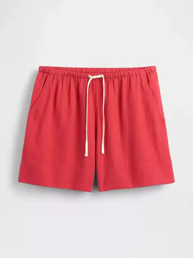Pantaloncini comodi in misto lino da 6"