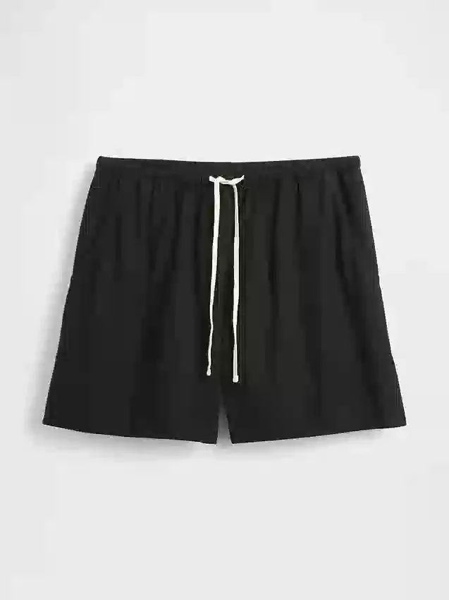 Pantaloncini comodi in misto lino da 6"