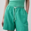 Pantaloncini comodi in misto lino da 6"
