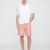 Pantaloncini comodi in misto lino e cotone da 9"