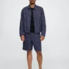 Pantaloncini comodi in misto lino e cotone da 9"