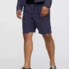 Pantaloncini comodi in misto lino e cotone da 9"
