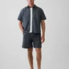 Pantaloncini comodi in popeline da 7"