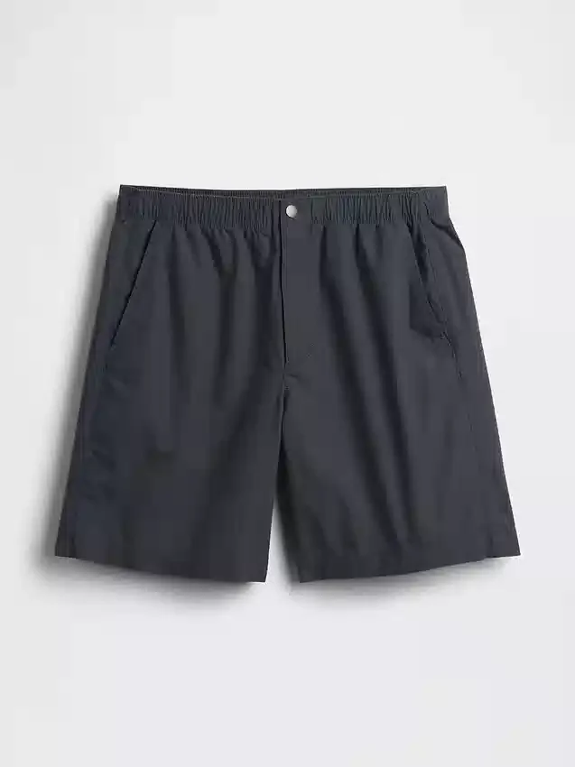 Pantaloncini comodi in popeline da 7"
