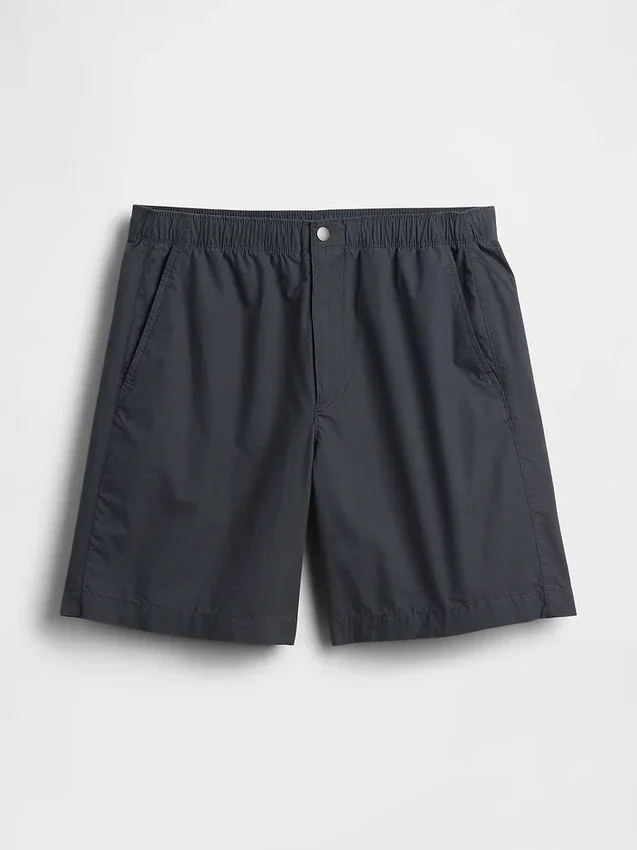 Pantaloncini comodi in popeline da 7"