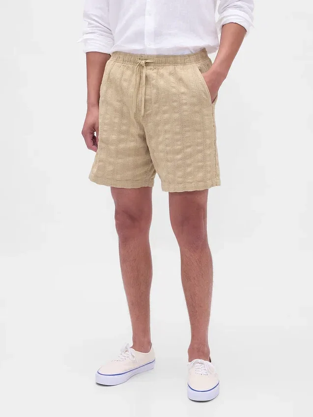 Pantaloncini comodi testurizzati da 7"