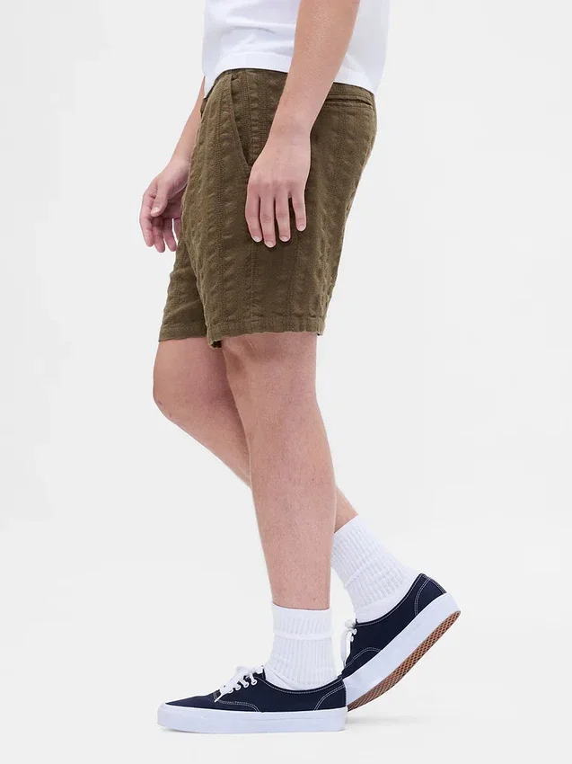 Pantaloncini comodi testurizzati da 7"