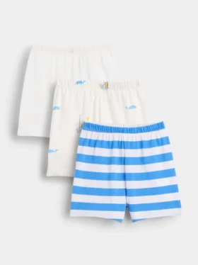 Pantaloncini con elastico in cotone biologico "Baby First Favorites" (confezione da 3)