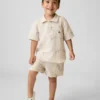 Pantaloncini con elastico in garza di cotone stampata per neonato & bebè