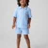 Pantaloncini con elastico in garza di cotone stampata per neonato & bebè