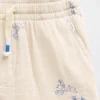 Pantaloncini con elastico in garza di cotone stampata per neonato & bebè