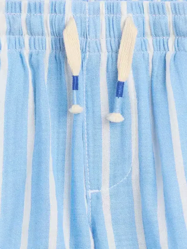 Pantaloncini con elastico in garza di cotone stampata per neonato & bebè