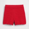 Pantaloncini con orlo smerlato all'uncinetto per neonato & bebè