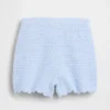 Pantaloncini con orlo smerlato all'uncinetto per neonato & bebè