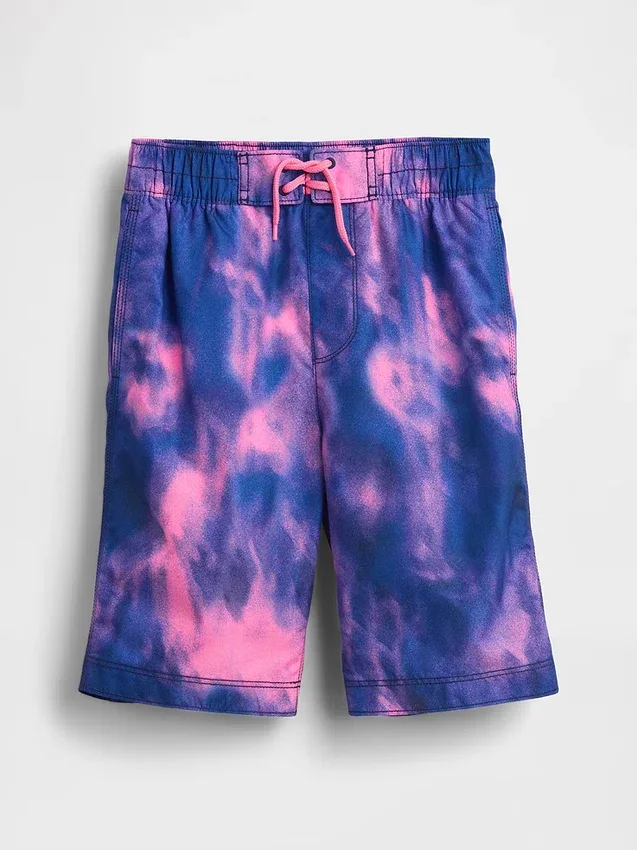 Pantaloncini da bagno riciclati da bambino da 8"