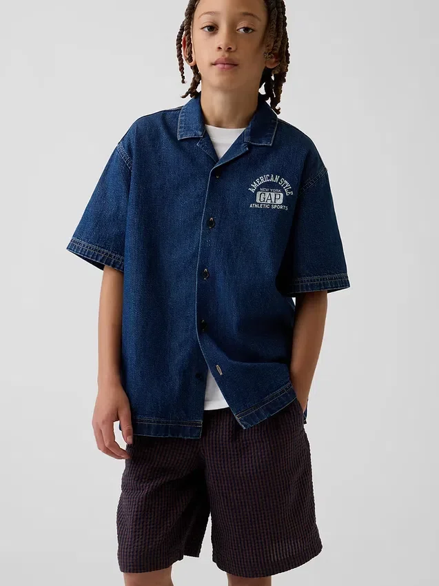 Pantaloncini da bambino dal taglio comodo e rilassato