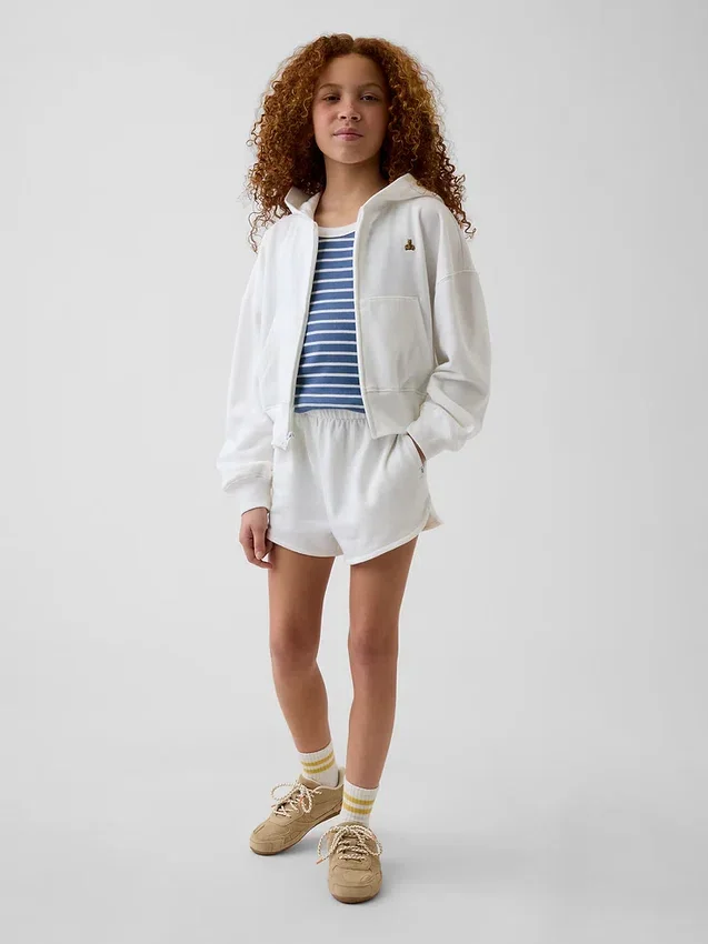 Pantaloncini da bambino in felpa Vintagesoft con motivo delfino e vestibilità comoda