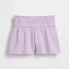 Pantaloncini da bambino in garza di cotone con orlo a farfalla
