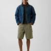 Pantaloncini da carpentiere in denim dal taglio ampio da 9"