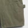 Pantaloncini da carpentiere in denim dal taglio ampio da 9"