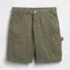 Pantaloncini da carpentiere in denim dal taglio ampio da 9"