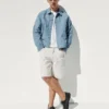 Pantaloncini da carpentiere in denim dal taglio ampio da 9"