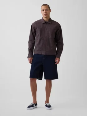 Pantaloncini da carpentiere in denim larghi da 10,5"