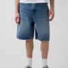 Pantaloncini da carpentiere in denim larghi da 10,5"