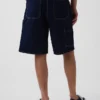 Pantaloncini da carpentiere in denim larghi da 10,5"