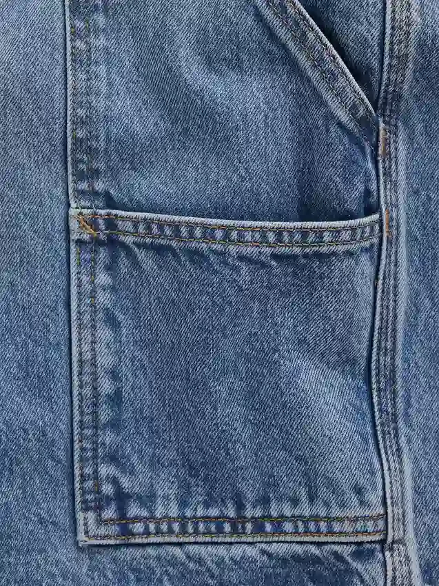Pantaloncini da carpentiere in denim larghi da 10,5"