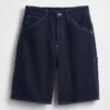 Pantaloncini da carpentiere in denim larghi da 10,5"