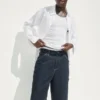 Pantaloncini da carpentiere in denim larghi da 10,5"