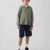 Pantaloncini da carpentiere in denim larghi e comodi stile anni ’90 per bambini