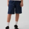 Pantaloncini da carpentiere in denim larghi e comodi stile anni ’90 per bambini