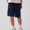 Pantaloncini da carpentiere in denim larghi e comodi stile anni ’90 per bambini