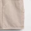 Pantaloncini da carpentiere in denim larghi e comodi stile anni ’90 per bambini