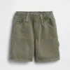 Pantaloncini da carpentiere in denim ultra morbido con chiusura a elastico per Neonato & Bebè