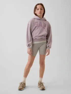 Pantaloncini da ciclismo con orlo ripiegato per bambini