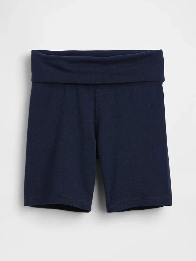 Pantaloncini da ciclismo con orlo ripiegato per bambini