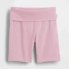 Pantaloncini da ciclismo con orlo ripiegato per bambini