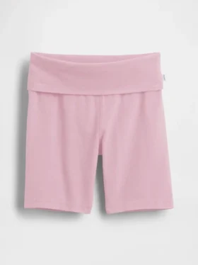 Pantaloncini da ciclismo con orlo ripiegato per bambini
