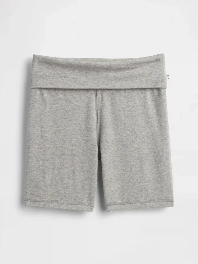 Pantaloncini da ciclismo con orlo ripiegato per bambini