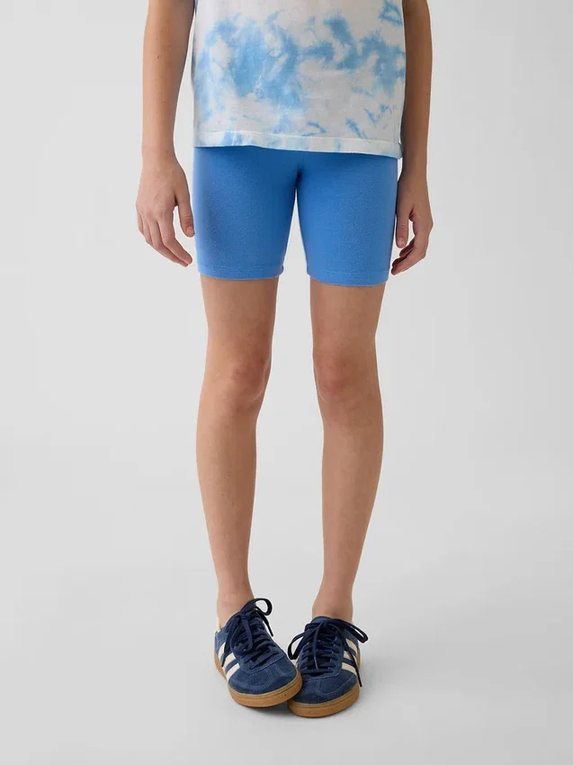 Pantaloncini da ciclismo con orlo ripiegato per bambini