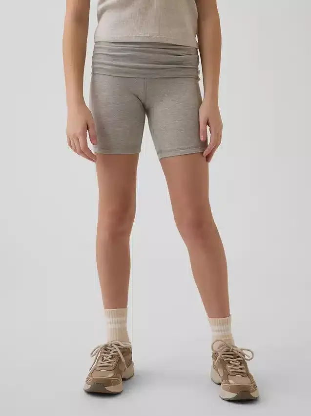 Pantaloncini da ciclismo con orlo ripiegato per bambini