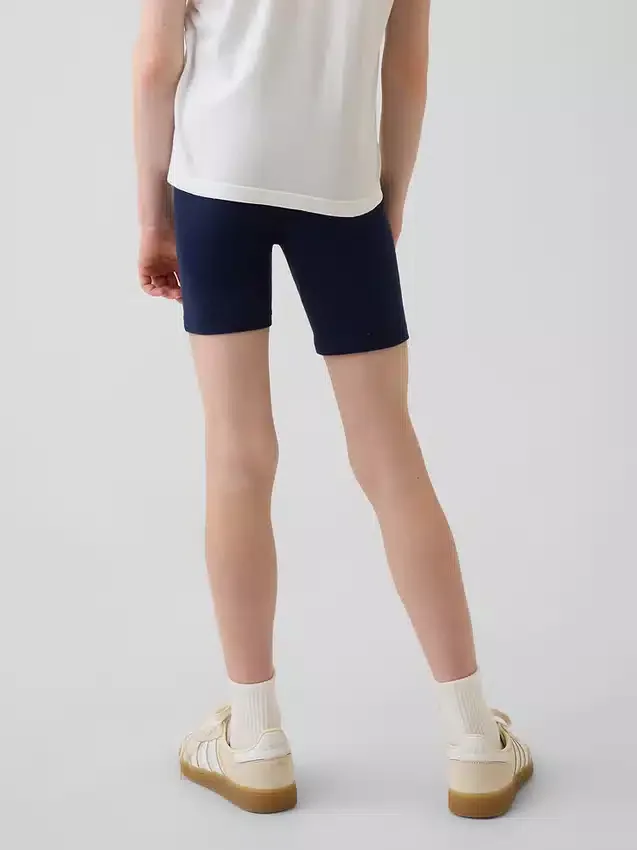Pantaloncini da ciclismo con orlo ripiegato per bambini