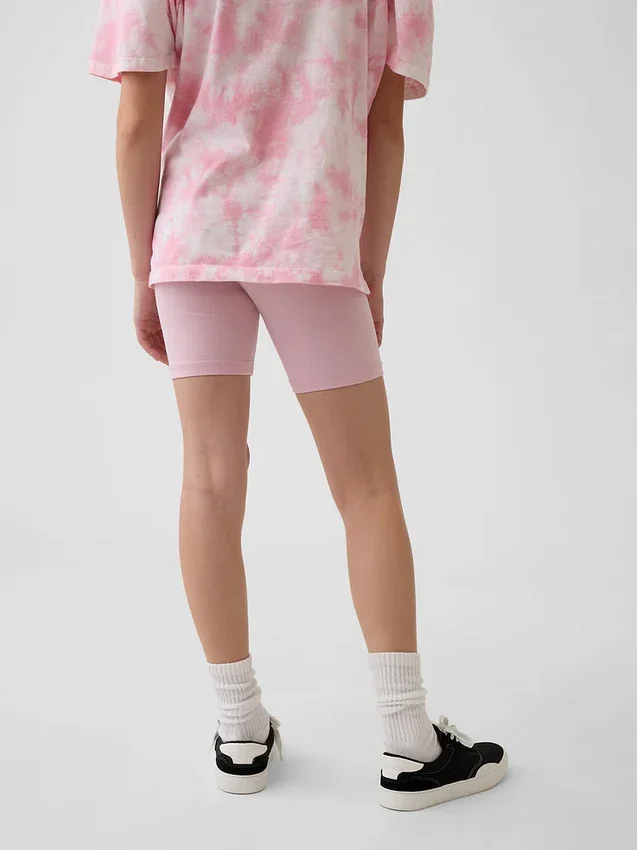 Pantaloncini da ciclismo con orlo ripiegato per bambini