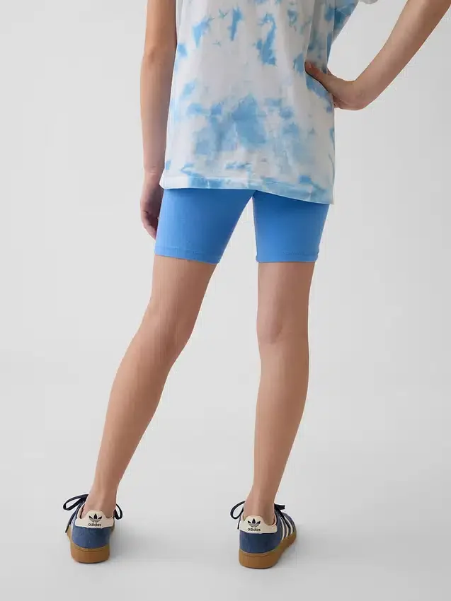 Pantaloncini da ciclismo con orlo ripiegato per bambini