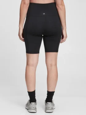 Pantaloncini da ciclismo premaman in tessuto riciclato con pannello intero